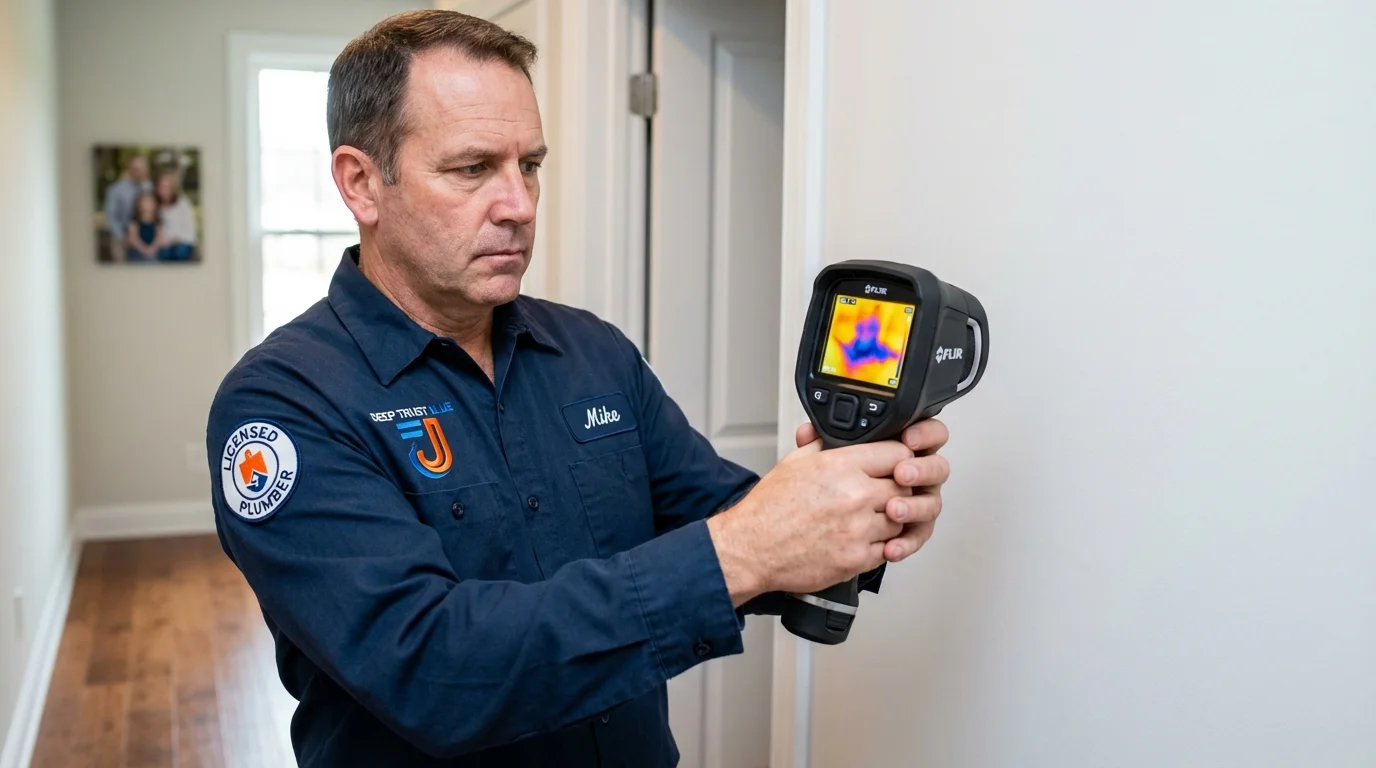 Thermal imaging leak detection by Johns Plumbing LLC in Great Falls